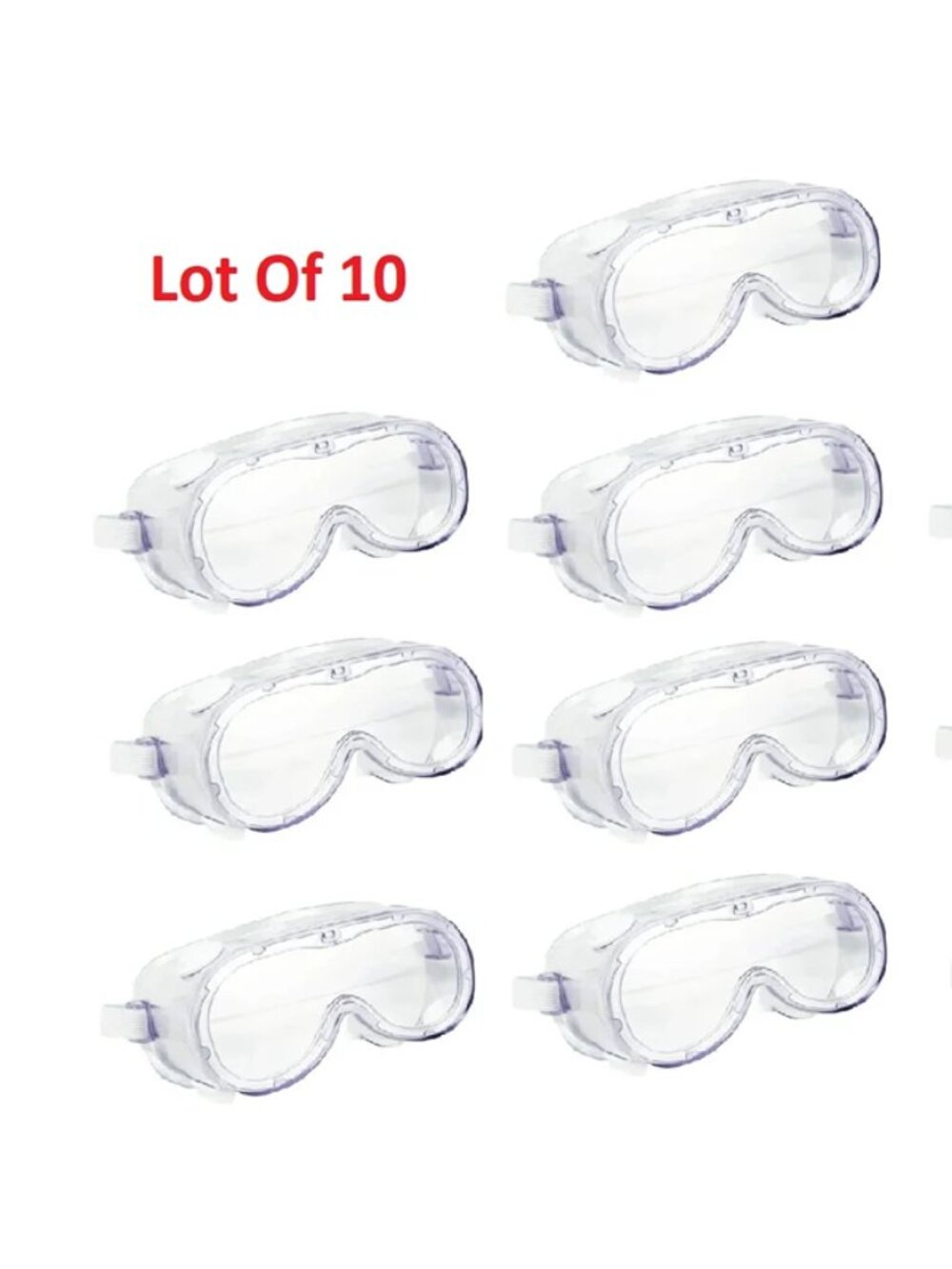 10 x Safety Goggles Anti Fog Splash Resistant Safety Goggles, Eye Protection